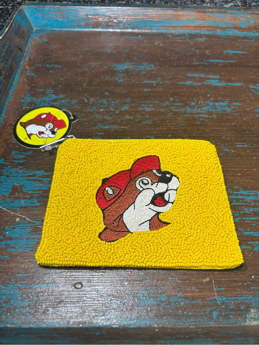 New Buccees Coin Purse Pouch Beaded